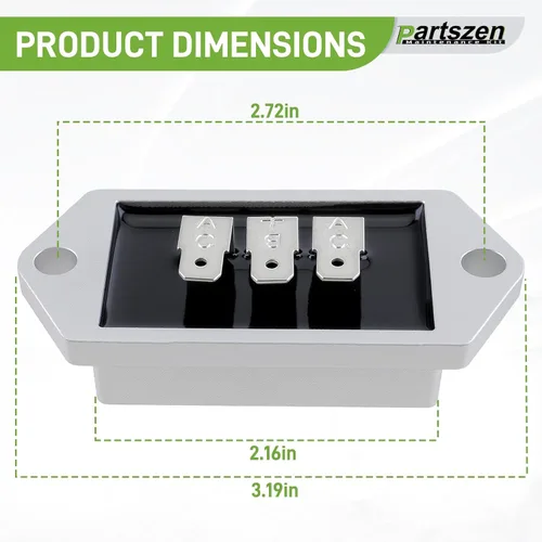 Vista 4 de 25 403 35-S Regulador Rectificador 12/15 Amp Media Onda para Kohler