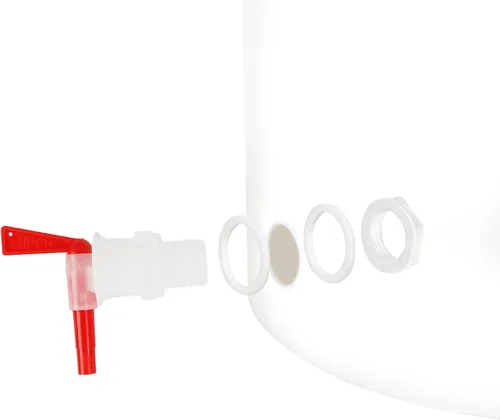 Vista 6 de U.S. Solid Fermentador de plástico – Cubo de fermentación de grado alimenticio de 5 galones fermentador de elaboración casera con espita y esclusa