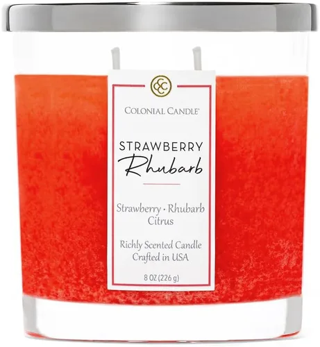 Vista 54 de Colonial Candle Apple Orchard - Vela perfumada en frasco, 2 mechas, 3.5 onzas, vela de cera moteada