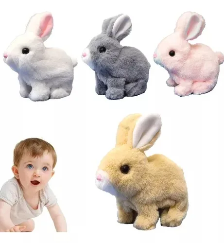 Juguete De Conejo De Peluche Pilas Salta gr