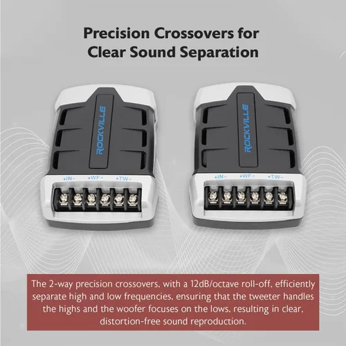 Vista 6 de Rockville RV69.2C - Altavoces componentes para automóvil de 6 x 9 pulgadas, 1000 W, 4 ohmios, graves ricos, clasificación CEA, woofer