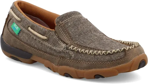 Vista 2 de TWISTED X Mujer Slip-On conducción mocasines, color BomberTawny (wdms008)