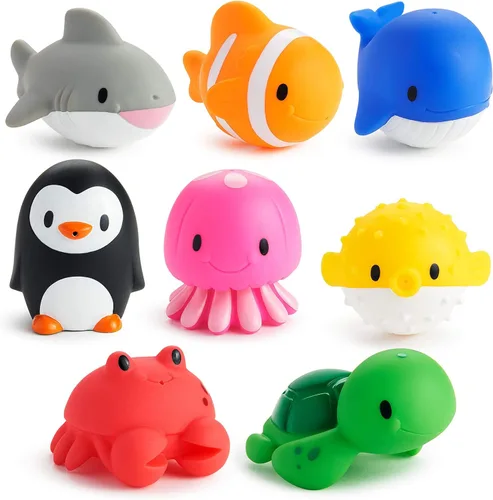 Vista 9 de Juguete lanzaagua para baño de Munchkin, 5", Amigos del corral