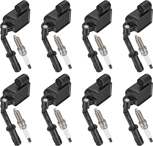 Vista 32 de BDFHYK Paquete de bobinas de encendido compatibles con Chrysler Aspen 300 Jeep Commander Grand Cherokee Dodge Challenger Charger Durango Magnum Ram