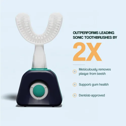 Vista 2 de Y-Brush NylonStart 2024 - Cepillo de dientes eléctrico - Cepillo en forma de Y - Premios a la innovación en el CES, 3 meses de duración