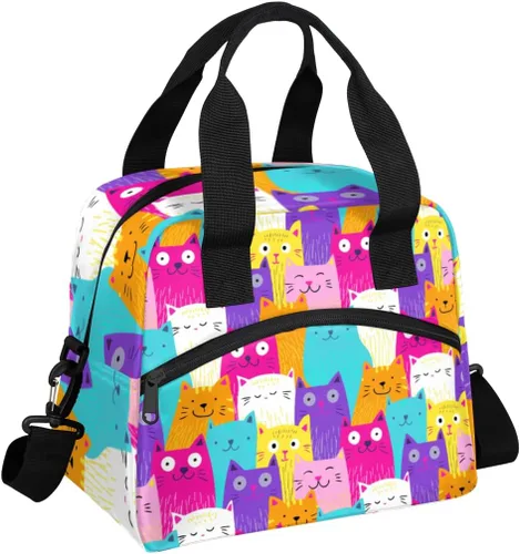 Vista 12 de Lonchera térmica de cocodrilo para mujeres y hombres, reutilizable, bolsa enfriadora, bolsa grande a prueba de fugas con correa de hombro ajustable