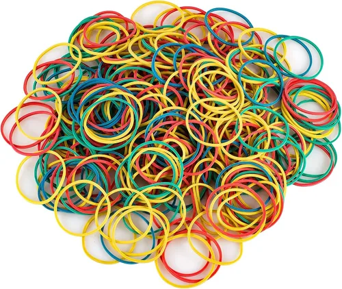 700 PIEZAS Bandas de Goma Multicolor, Bandas de Goma de Colores Surtidos, Banda de Goma Resistente al Calor y Robusta para Escuela, Hogar u Oficina