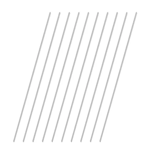 Vista 6 de Varilla redonda de acero inoxidable 304 de 0.079 in x 7.874 in, varillas de eje sólido de metal, barra de torno para manualidades