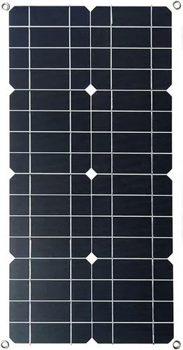 Vista 9 de Generador solar de 24 W, panel solar portátil de 5 V/1.7 A, cargador de energía monocristalino USB de módulo fotovoltaico monocristalino, panel