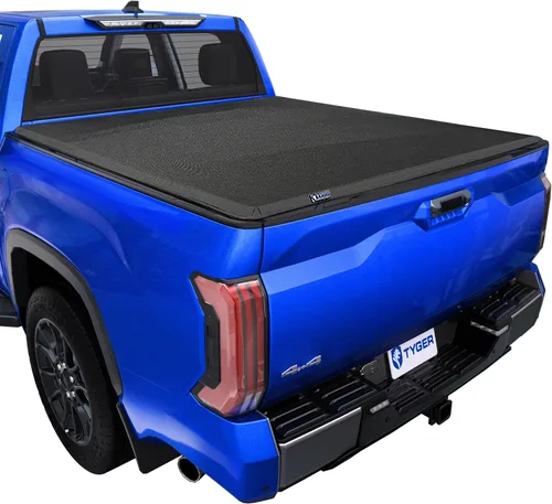 Vista 10 de Tyger Auto T1 - Cubierta tonneau suave enrollable para caja de camioneta compatible con Toyota Tundra 2007-2013 Fleetside caja de 5.5 pies