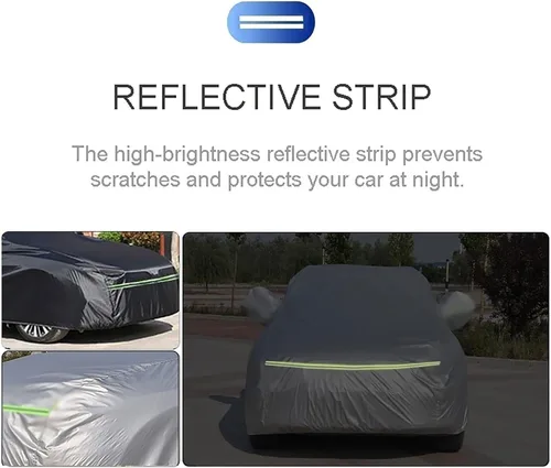 Vista 4 de Funda impermeable para coche compatible con DS Automobiles DS3 DS4 DS5 DS7 a prueba de polvo, a prueba de viento, lluvia, nieve, tiempo