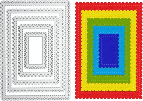 Vista 7 de Die Cuts for Card Making 5 Pieces, Metal Stencils Cutting Dies for Card Making DIY Happy Birthday Balloons Cake, Scrapbooking Embossing Album Card