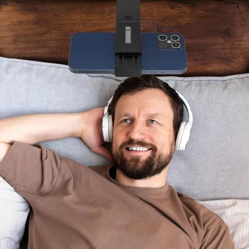 Vista 6 de BEYOND CELL Esenciales de viaje para volar, bandeja universal para el respaldo del asiento, soporte de clip de teléfono manos libres, imprescindible