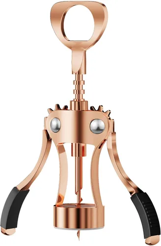 Vista 11 de KORCCI Abridor de Vinos, Abridor de Botellas de Vino, Sacacorchos de Ala de Aleación de Zinc Resistente, Sacacorchos Abridor de Cerveza