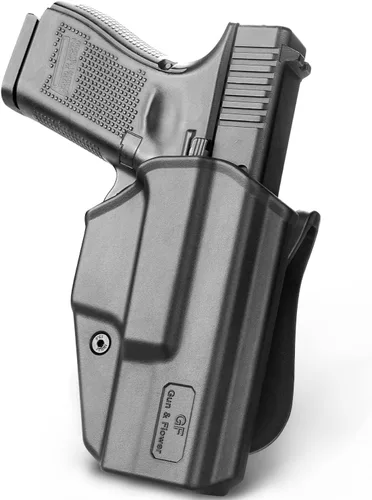Funda G19, funda OWB compatible con Glock 19 19X 32 45 (Gen 3 4 5), Glock 23 (Gen 3 4). Funda exterior de transporte de cintura con retención de