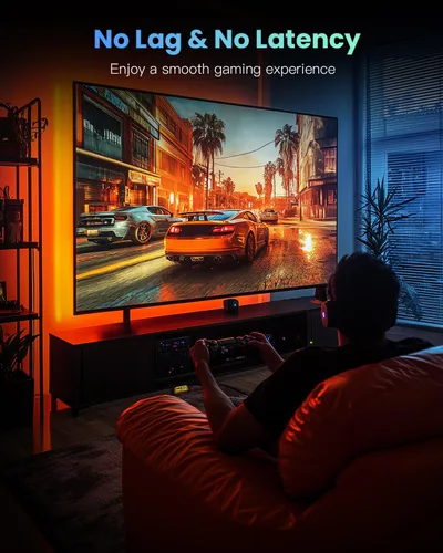 Vista 6 de BUSOHE Cable Ethernet Cat 8 de 1 pie, cable de red de internet trenzado de alta velocidad de 40 Gbps 2000 MHz con conector RJ45 chapado en oro