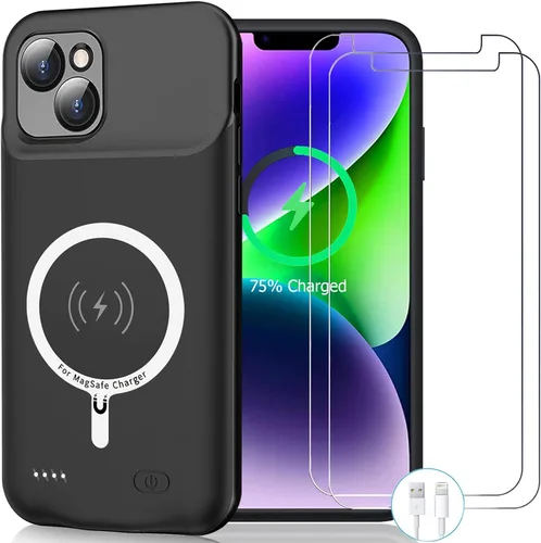 Vista 8 de Funda de batería para iPhone 8/7/6S/6/SE 2020/SE 3, 10000mAh Funda protectora de carga portátil recargable compatible con iPhone 8/7/6S/6/SE 2020/SE