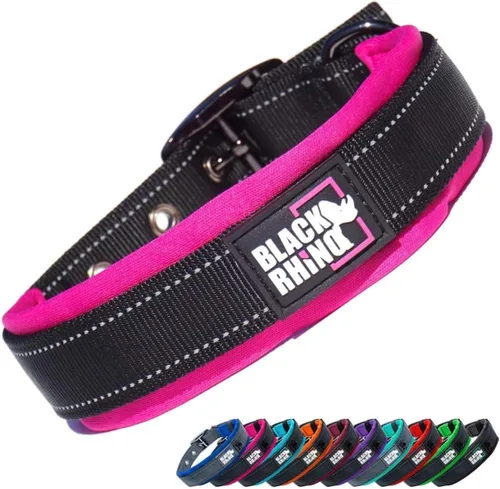 Vista 23 de Black Rhino Collar de perro para perros grandes - Collar de perro ajustable, reflectante y resistente de alta calidad con acolchado ultrasuave