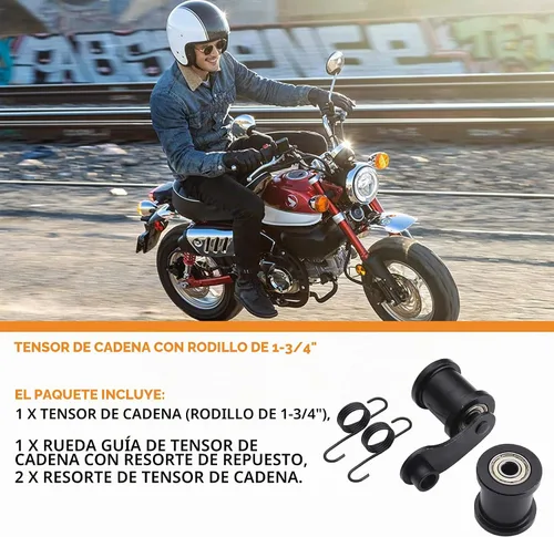 Vista 6 de Stylemafia Tensor de cadena con rodillo de 1-3/4 pulgadas apto para eje elevador Coleman CT100U CT200U Trail CT200U-EX 196cc 6.5HP Massimo MB165