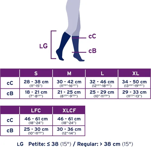 Vista 6 de Alivio para rodilla Jobst 15-20 CT Beige, 114813, M, Negro, 1, 1