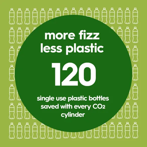 Vista 6 de SodaStream E-Duo - Máquina de agua con gas (negro) con 60 litros de CO2, 1 botella de carbonatación sin BPA y (1) botella de vidrio de 1 litro