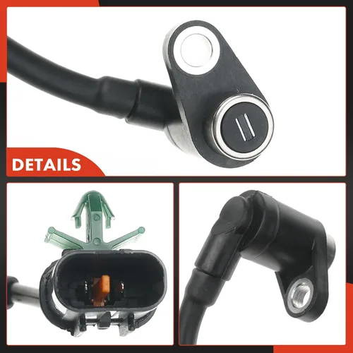 Vista 7 de A-Premium Sensor de velocidad de rueda ABS compatible con modelos Mitsubishi, Montero Sport 2000 2001 2002 2003 2004, Sport Utility - Parte trasera