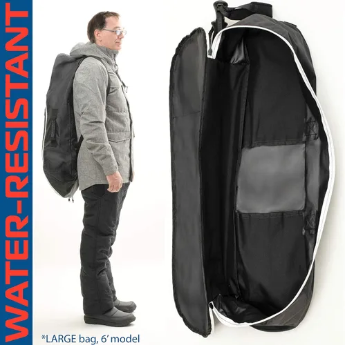 Vista 5 de Athletico Bolsa para raquetas de nieve - Mochila para zapatos de nieve para llevar, empacar y almacenar raquetas de nieve