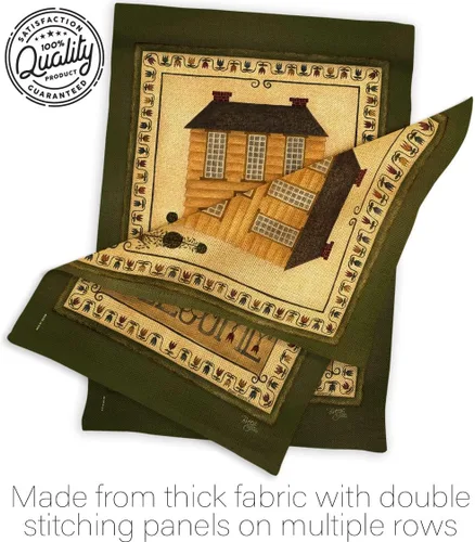 Vista 7 de Breeze Decor Bandera de bienvenida para el jardín de la casa amarilla, diseño de granja primitiva, granero occidental, rústico, vaquero, rural