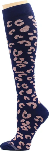 Vista 5 de 6 pares de calcetines de compresión de algodón peinado de 8-15 mmHg con soporte graduado hasta la rodilla para mujer