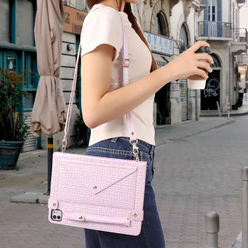 Vista 195 de Funda tipo bolso para iPad mini de 5ª/4ª/3ª/2ª/1ª generación de 7.9 pulgadas, Techcircle funda ligera tipo folio con soporte bandolera con billetera