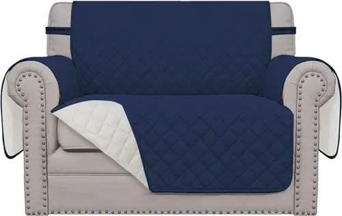 Vista 713 de Easy-Going - Funda reversible para sofá reclinable, resistente al agua, protector de muebles con correas elásticas, para mascotas y niños