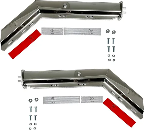 Vista 9 de BST BSSP 2 piezas Nuevo Guardabarros Universal de Lodo de Ángulo de Polímero de Alta Resistencia para Guardabarros de Semi-Camión 61 * 61 cm
