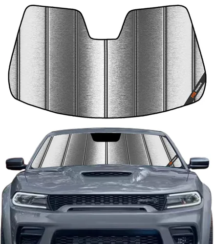 Vista 12 de Parasol para parabrisas Pigenius para Dodge Charger 2011-2023 con cámara montada en el espejo retrovisor - Protección