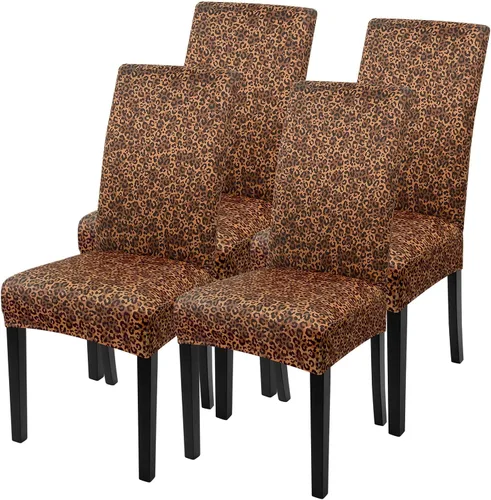 Vista 52 de SearchI - Juego de 2 fundas protectoras para sillas Parson de comedor, de elastano, súper ajuste, elástico, extraíble y lavable, para cocina