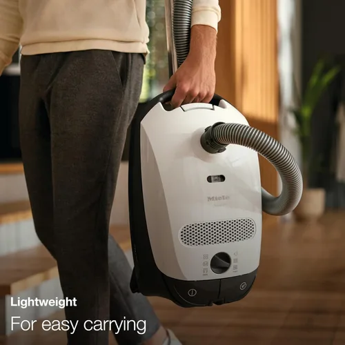 Vista 4 de Miele Classic C1 Pure Suction Bagged Canister Vacuum, Graphite Grey - Portable, Household