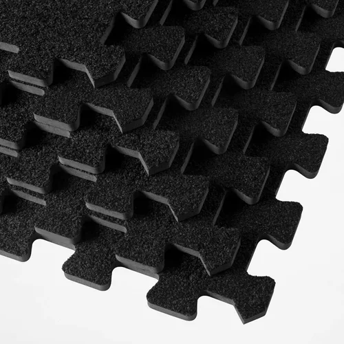 Vista 7 de We Sell Mats 3/8 Inch Thick Interlocking Foam Carpet Tiles Durable Carpet Squares Anti Fatigue Support for Home Office or Classroom Use