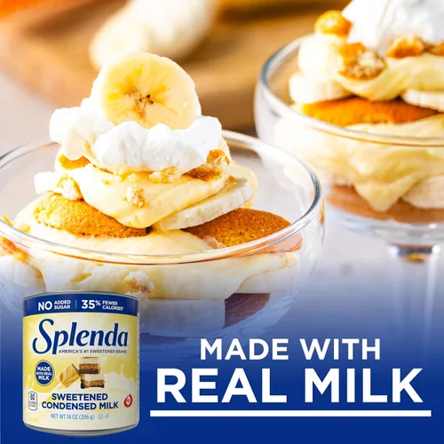 Vista 7 de SPLENDA Leche condensada edulcorada reducida en calorías, lata de 14 onzas