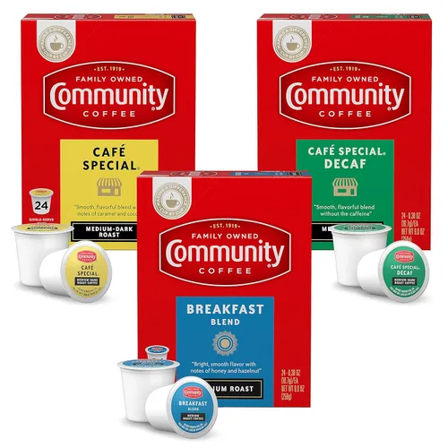 Vista 9 de Community Coffee Paquete de surtido de amantes del tueste medio, 36 cápsulas de café, compatibles con cafeteras Keurig 2.0 K-cup, 12