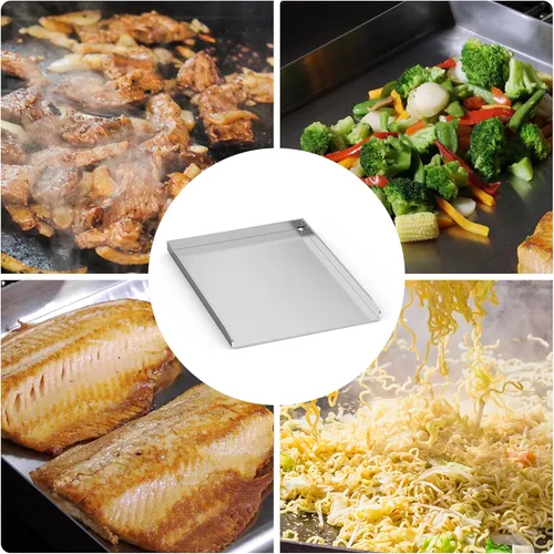 Vista 7 de Stanbroil Universal Stainless Steel Griddle Pan for Outdoor Grill Stove Cooking