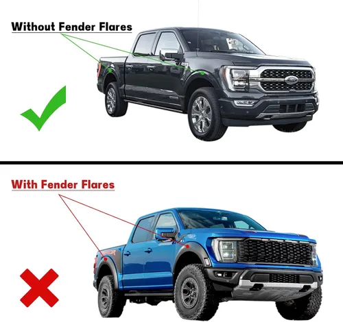 Vista 2 de BDFHYK Guardabarros Protectores contra Salpicaduras Guardabarros Guardabarros Compatibles con Toyota Tundra Sin Extensiones de Guardabarros