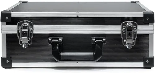 Vista 2 de maleta rígida de aluminio de 14" con inserto de espuma personalizable DIY (interior de 13 x 9 x 4")