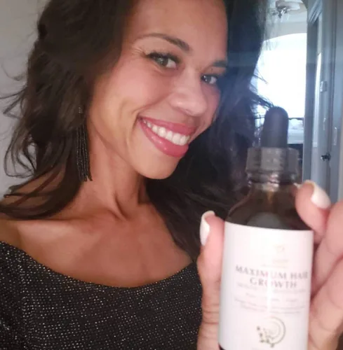 Vista 8 de Maximum Slim Fórmula ayurvédica orgánica para el crecimiento del cabello de Noa's Choice para un cabello más completo, más largo, grueso