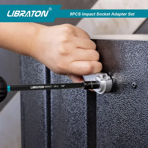 Vista 8 de Libraton Juego de adaptadores de enchufe de grado de impacto, 3 "6" 12", adaptador de enchufe de taladro, adaptador de enchufe de enchufe, extensión