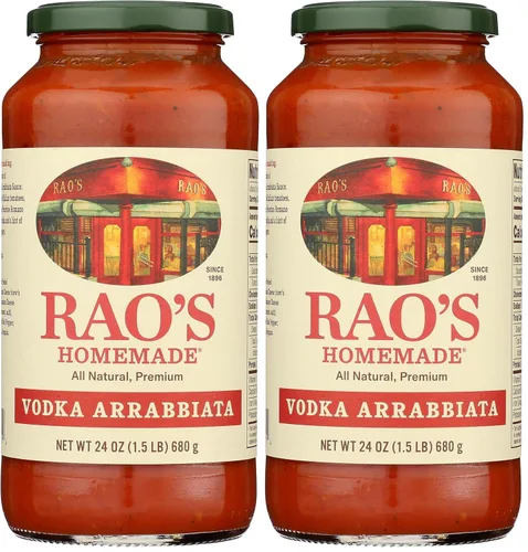 Vista 8 de Salsa de vodka Rao's Homemade Arrabbiata, 24 oz, picante, multiusos, salsa para pasta apta para dietas Keto, tomates de calidad premium de Italia