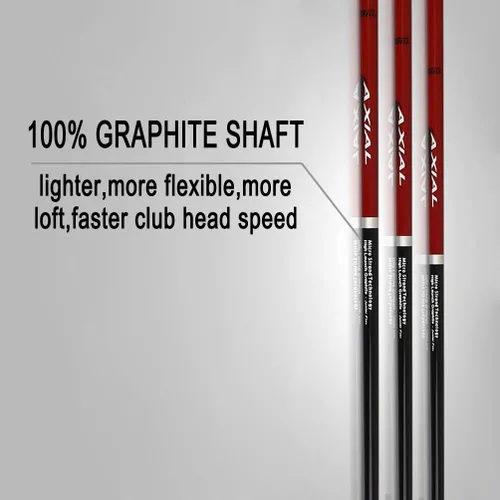 Vista 5 de Acstar - Putter de golf Junior para interiores y exteriores, para diestros, 3 tamaños para elegir libremente (rojo, 27 pulgadas)