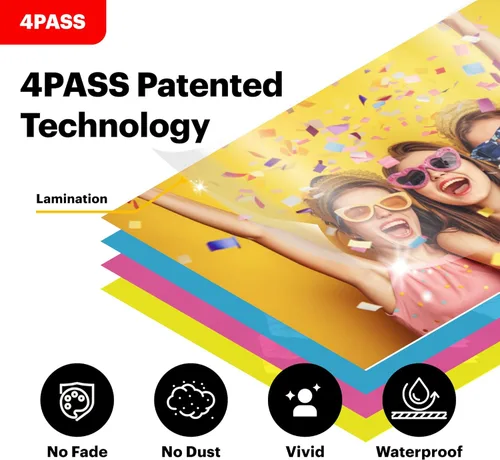 Vista 4 de KODAK Dock Era - Impresora fotográfica de escritorio de 4 x 6 pulgadas, 50 hojas, acoplamiento y Bluetooth para iPhone y Android, impresiones