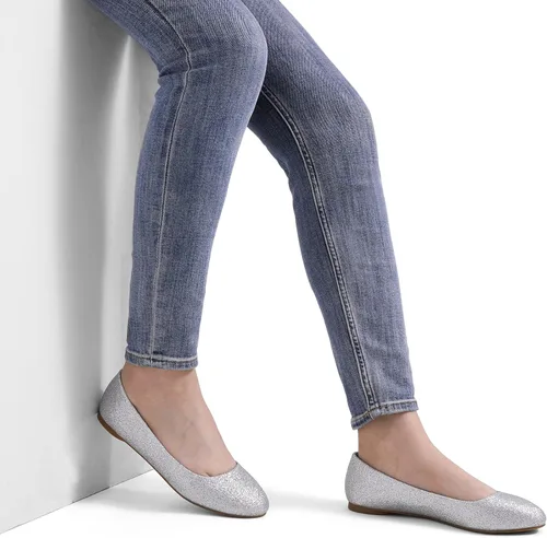 Vista 6 de DREAM PAIRS - Zapatos planos de suela simple de ancho amplio para mujer, estilo bailarina, cómodos para caminar