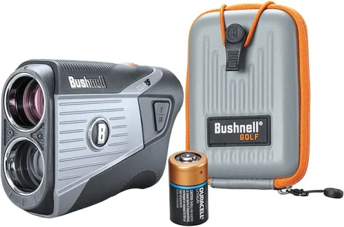 Vista 2 de Bushnell Tour V5 Golf Telémetro láser, Pinseeker, Visual JOLT, BITE Magnetic Mount, Next Level Clarity and Brightness, modelo sin pendiente