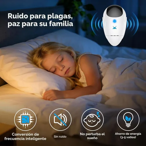 Vista 6 de Neatmaster Repelente ultrasónico actualizado 2026 para interiores, repelente de plagas e insectos, control de plagas para cucarachas, roedores
