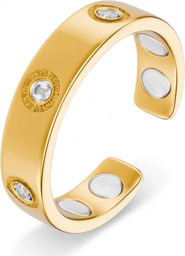 Vista 14 de MagnetRX Anillo magnético – Elegante anillo de acero inoxidable – Anillos magnéticos para hombre (Negro Tamaño: 6)